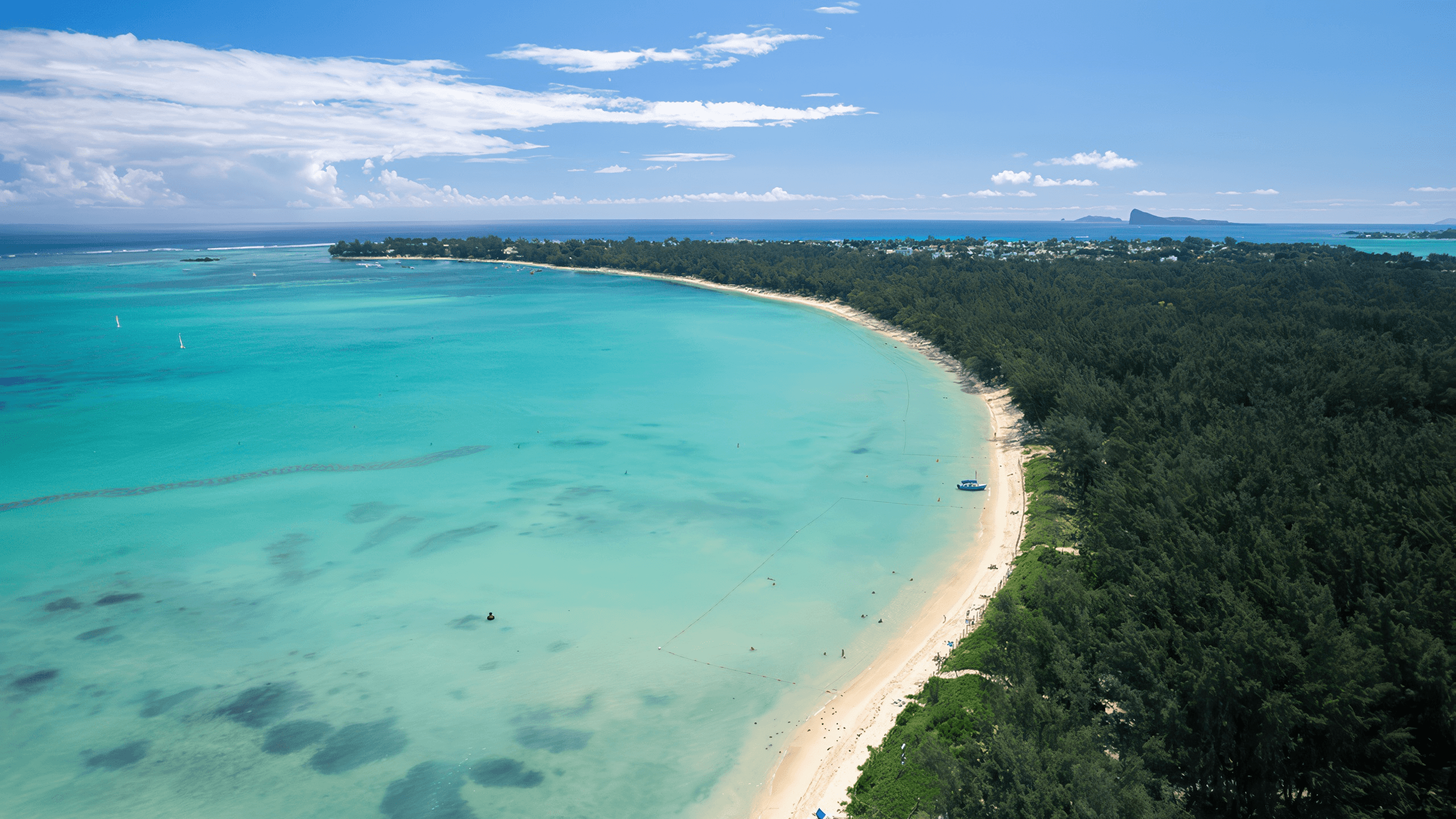 Tropical paradise beach in Mauritius